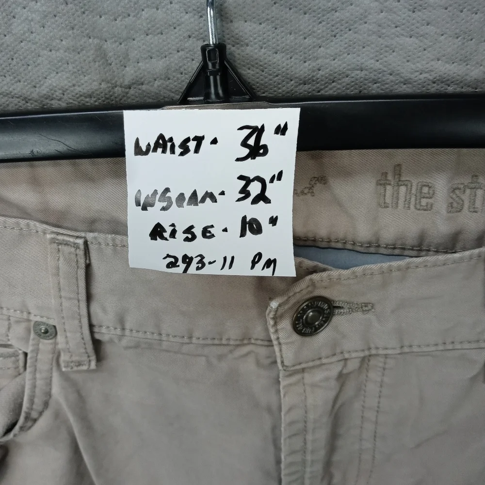 7 For All Mankind The Straight men's wheat jeans. Sz 36x32. Rise 10